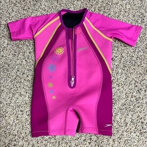 Speedo Kids' Purple and Yellow wet suit